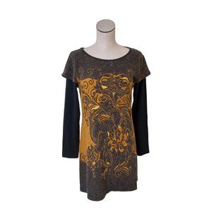 ARYEH | ANTHROPOLOGIE Medium sweater sheath dress long sleeve Fall Winter tunic